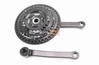 Шатуни "квадрат" 170мм, 42.34.24T MTB, чорні BL 02 (вузький), (можливі потертості)