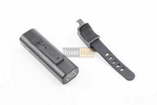 Фонарь передний 1 диод 400 lumen алюминиевый, Li-ion 3,7V 2000mAh зарядка от USB, влагозащитный, чёрный EOS200