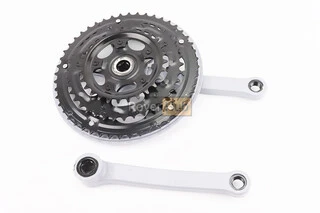 Шатуни "квадрат" 170мм, 48.38.28T MTB, сірі "вузький" GR 01 (можливі потертості)