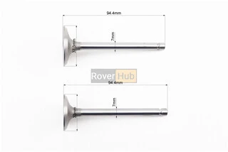 Клапан впускной (h-94,4; D-37,3; d-7), выпускной (h-94,4; D-33; d-7) к-кт 2шт 188F