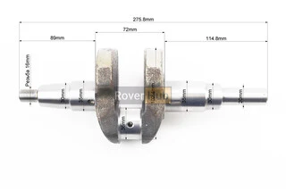 Колінвал 178F (Dшийки-36mm, H-102,4mm) під шпонку D-20mm