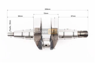 Колінвал 178F (Dшийки-36mm, H-103,3mm) під шліц
