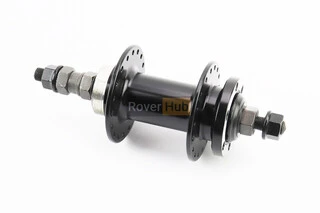 Втулка задня MTB алюмінієва 14Gx36H під вільнобіг, Disk-brake, кріпл. гайка, чорна KT-TD6R