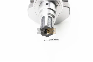 Колінвал 178F (Dшийки-36mm, H-102,4mm) під шліц + шестерні + підшипник, запресований