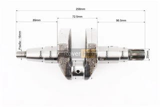 Колінвал 178FA ZUBR (Dшийки-38mm,  H-103mm) під шліц