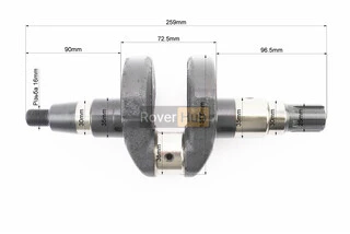 Колінвал 178FA ZUBR (Dшийки-38mm, H-104,5mm) під шліц