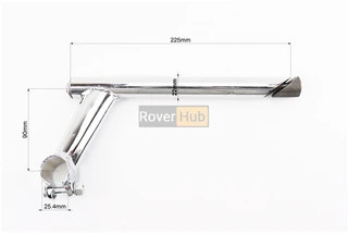 Вынос руля MTB 22,2х25,4х90х225мм, хром