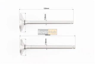 Клапан впускний (h-120; D-42; d-7,95), випускний (h-120; D-36; d-7,95) + клапанний механізм к-кт R195NM