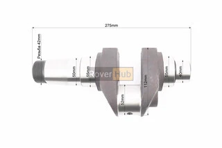 Колінвал R195NM (Dболта-М12x1,5, Dшейки-52mm, H-112mm)