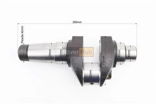Колінвал R195NM (Dболта-М14x1,5, Dшейки-52mm, H-112mm)