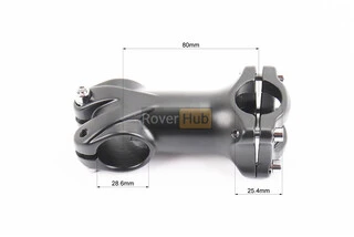 Вынос руля MTB 28,6x25,4х80мм (6&deg;), алюминиевый, чёрный YL-121