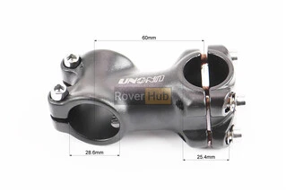Вынос руля MTB 28,6x25,4х60мм, алюминиевый, чёрный AS-601