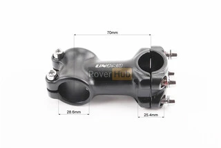 Вынос руля MTB 28,6x25,4х70мм, алюминиевый, чёрный AS-601