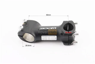 Винос керма MTB 28,6x25,4х90мм, алюмінієвий, чорний TDS-C369A-8