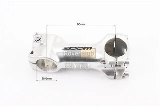 Винос керма MTB 28,6x31,8х90мм, алюмінієвий, сірий С369-8
