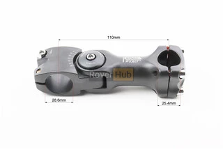 Винос керма MTB регульований 28,6x25,4х110мм, алюмінієвий, чорний AS-822