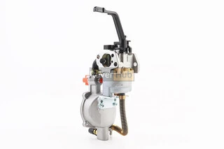 Газовий карбюратор LPG (пропан-бутан) для генераторів 1,6-3кВт (механізм важільний) з перемикачем та краном злива Тип 2