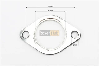 Прокладка глушника R190N 2отв., пароніт-метал