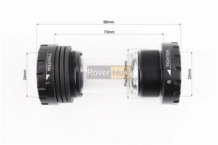 Каретка Hollowtech II MTB 68-73мм, під інтегровану вісь 24мм (адаптер 22мм), KL-101A