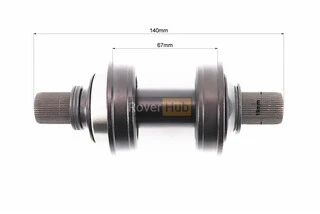 Каретка "шліци BMX 48T-19мм" 140мм, 2 пром-підшипники (19*41,28*11), KL-11F (American Type)