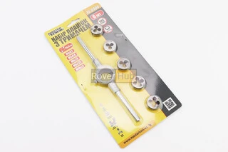 Набір плашок з тримачем d-M4/M5/M6/M8/M10 15-0406