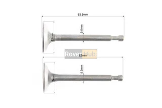 Клапан впускний, випускний к-кт 2шт 168F + пружина-2шт + сухар-2шт компенсатор-1шт