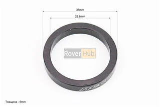 Кільце вилки 1-1/8 h5мм, чорне