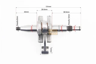 Колінвал, палець 11mm MS-341/361, "PRO SERIA"