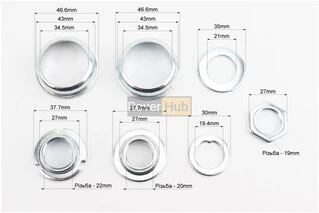 Кріплення каретки BMX з чашками &Oslash;43,1мм, B888