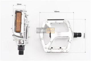 Педалі BMX 9/16" (113x108x26mm) алюмінієві, NWL-316