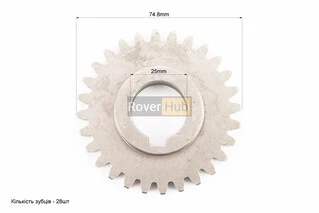 Шестерня 3-й передачи промежуточного вала  Z-28, d-25mm 178F