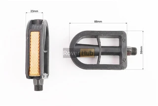 Педалі CHILD 9/16" (96x65x26mm) пластикові, чорні YKX