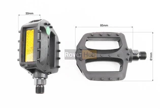 Педали CHILD 9/16" (97x80x23mm) пластиковые, чёрные NW-310S