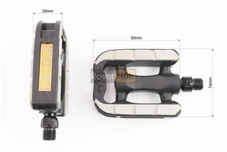 Педалі CITY 9/16" (108x75x24mm) пластикові, чорно-сірі NW-496F