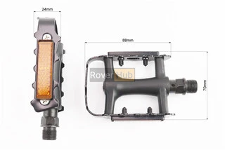 Педалі MTB 9/16" (101x70x24mm) пластико-алюмінієві, чорні VM273DU