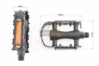 Педалі MTB 9/16" (103x63x28mm) пластико-алюмінієві, чорні LU-C3