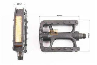 Педалі MTB 9/16" (104x72.5x23mm) пластикові, чорні HJL-822