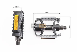 Педалі MTB 9/16" (104x77x32mm) алюмінієві, чорні WP895