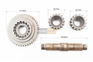 Вал КПП диференціала+шестерня Z-43+шестерня-2шт Z-16, к-кт 4шт 81-1