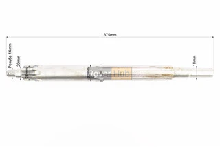 Вал КПП первинний (з валом відбора пот.) 375mm 101-2, М14