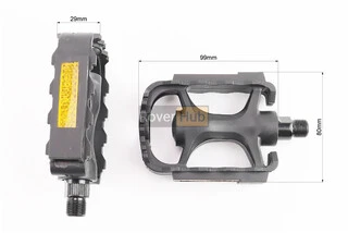 Педали MTB 9/16" (110x77x26mm) пластиковые, чёрные NW-223