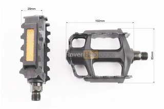 Педалі MTB 9/16" (112x80x25mm) пластикові, чорні WP-163
