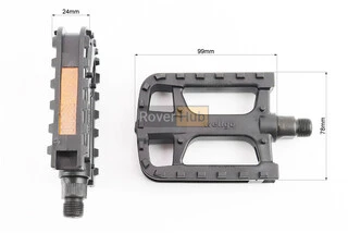 Педалі MTB 9/16" (113x78.5x23mm) пластикові, чорні LU-883DU