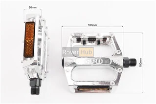 Педали MTB широкие 9/16" (108x100x24mm) алюминиевые, NWL-219
