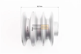 Шків під колінвал d-19mm (D-85mm, 3-х пазний, три пази під ремінь SPB, метал) 168F/170F