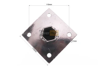 Ступиця колеса на вал 32mm, 25см, 4отв.x110mm к-кт 2шт