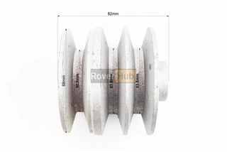 Шків під колінвал d-19mm (D-88mm, 3-х пазний, три пази під ремінь SPB, метал) 168F/170F