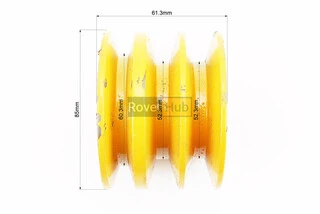 Шків під колінвал d-20mm (D-85mm, 3-х пазний, два пази під ремінь SPB один під SPA, метал) 168F/170F