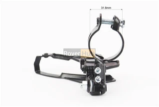 Перемикач ланцюга передній з нижньою тягою, кріпл. 31,8мм, під зірку 42Т, чорний