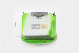 Бак топливный R175A/R180NM, 260x190x165mm, выступ. горловина, отверстие под шланг топливный (возможен незначительный налет)